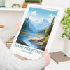 Rocky Mountains Poster, Travel Print of Rocky Mountains, North America, USA, Canada, Travel Gift