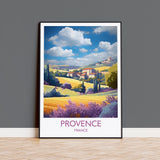 Provence Poster, Travel Print of Provence, France, Wall Art, Travel Gift NQ Media Designs