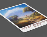 Mount Kilimanjaro Poster, Travel Print of Mount Kilimanjaro, Tanzania, Wall Art, Travel Gift NQ Media Designs