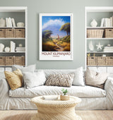 Mount Kilimanjaro Poster, Travel Print of Mount Kilimanjaro, Tanzania, Wall Art, Travel Gift NQ Media Designs