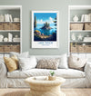 Lake Tahoe Poster, Travel Print of Lake Tahoe, Sierra Nevada, USA, Travel Gift