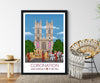 Coronation Poster of London , Coronation Print, Westminster Abbey, London UK, King Charles III, Commemorative Coronation Print