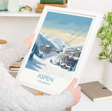 Aspen Poster, Travel Print of Aspen, Colorado, USA, Travel Gift NQ Media Designs