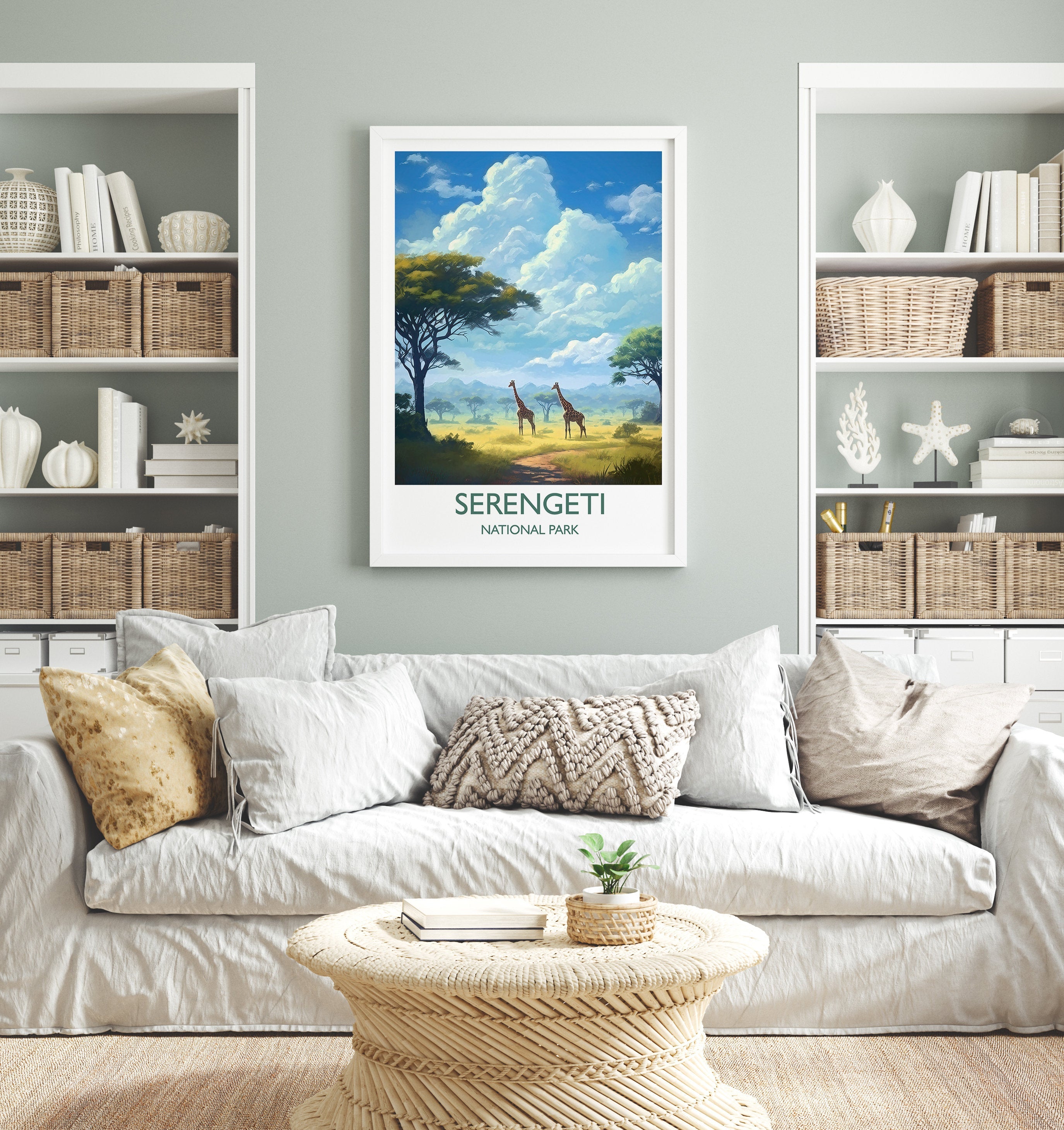 Serengeti Poster, Travel Print of Serengeti, National Park, Tanzania, Travel Gift NQ Media Designs