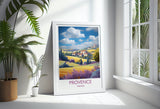 Provence Poster, Travel Print of Provence, France, Wall Art, Travel Gift NQ Media Designs