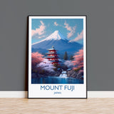 Mount Fuji Poster, Travel Print of Mount Fuji, Japan, Wall Art, Travel Gift NQ Media Designs
