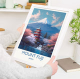 Mount Fuji Poster, Travel Print of Mount Fuji, Japan, Wall Art, Travel Gift NQ Media Designs
