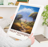 Mount Kilimanjaro Poster, Travel Print of Mount Kilimanjaro, Tanzania, Wall Art, Travel Gift NQ Media Designs
