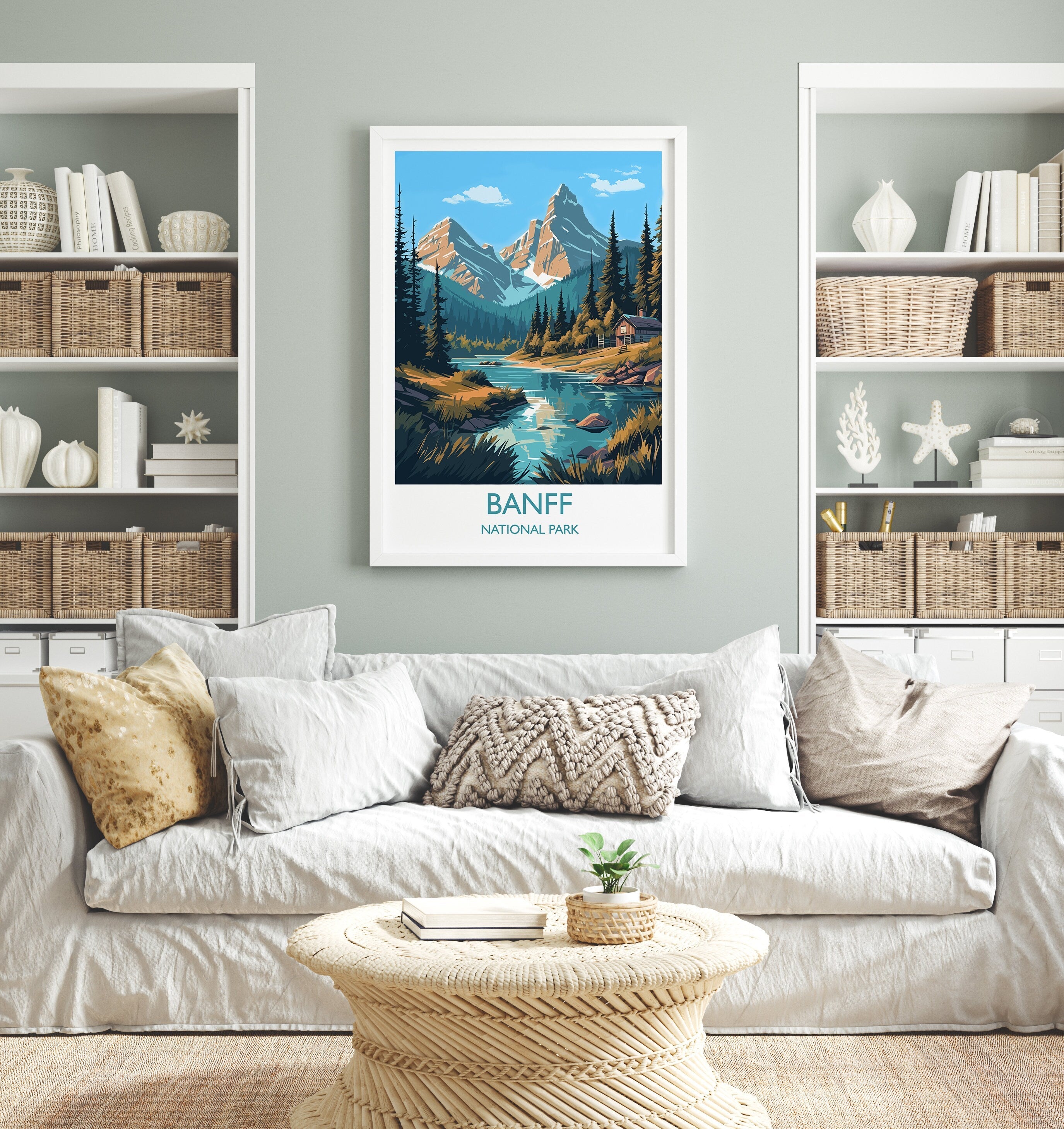 Banff Poster, Travel Print of Banff National Park, Canada, Travel Gift NQ Media Designs