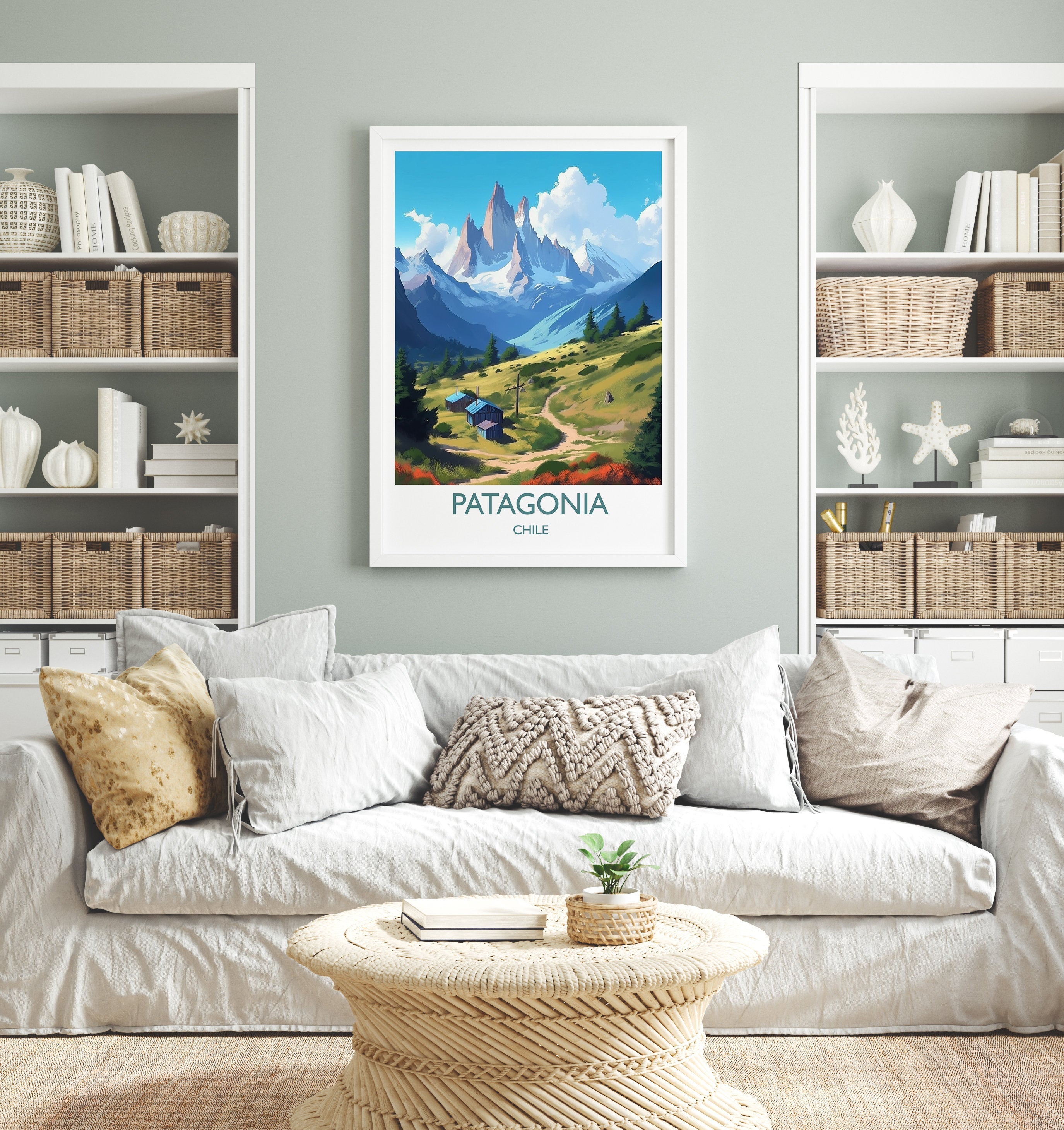 Patagonia Poster, Travel Print of Patagonia, Chile, South America, Travel Gift NQ Media Designs