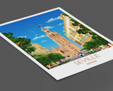 Seville Travel Print, Travel Poster of Seville, Seville Poster, Spain, Spain Poster NQ Media Designs