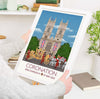 Coronation Poster of London , Coronation Print, Westminster Abbey, London UK, King Charles III, Commemorative Coronation Print