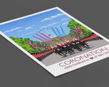Coronation Poster of London , King Charles III Coronation Print, City of London, UK, Buckingham Palace Poster NQ Media Designs