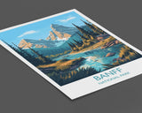 Banff Poster, Travel Print of Banff National Park, Canada, Travel Gift NQ Media Designs