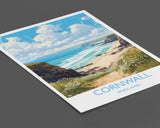 Cornwall Travel Poster, Travel Print of Cornwall, England, Cornwall Art, Cornwall Gift, Wall Art Print NQ Media Designs