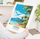 Cairns Poster, Travel Print of Cairns, Queensland, Australia, Travel Gift NQ Media Designs