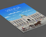 Vienna Travel Poster, Vienna Travel Print, Hofburg Poster, Austria Wall Art Print, Travel Gift, Vienna Gift NQ Media Designs