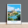 Avignon Travel Poster, Travel Print of Avignon, France, Provence Art, Avignon Gift, Wall Art Print NQ Media Designs