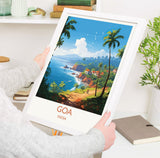 Goa Travel Print, Travel Poster of Goa, India, Goa Art, Goa Gift, Wall Art Print NQ Media Designs