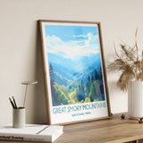 Great Smoky Mountains Poster, Travel Print of Great Smoky Mountains, National Park, USA, Travel Gift NQ Media Designs