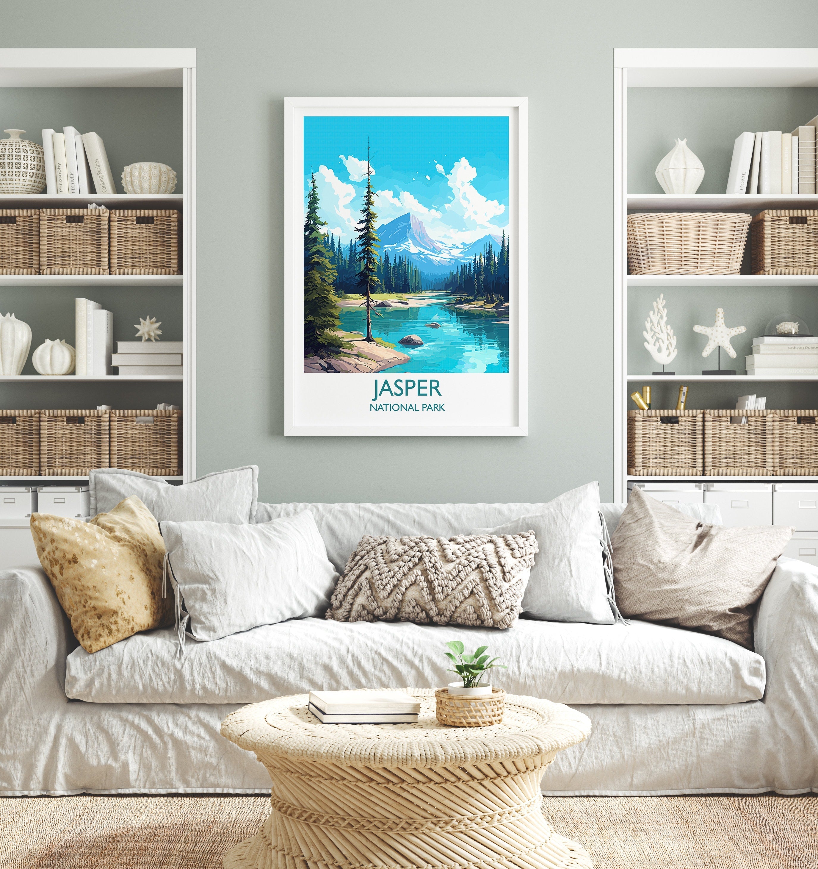 Jasper National Park Poster, Travel Print of Jasper National Park, National Park, Canada, Travel Gift NQ Media Designs