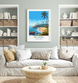 Sri Lanka Travel Print, Travel Poster of Sri Lanka, Indian Ocean, Sri Lanka Gift, Wall Art Print NQ Media Designs