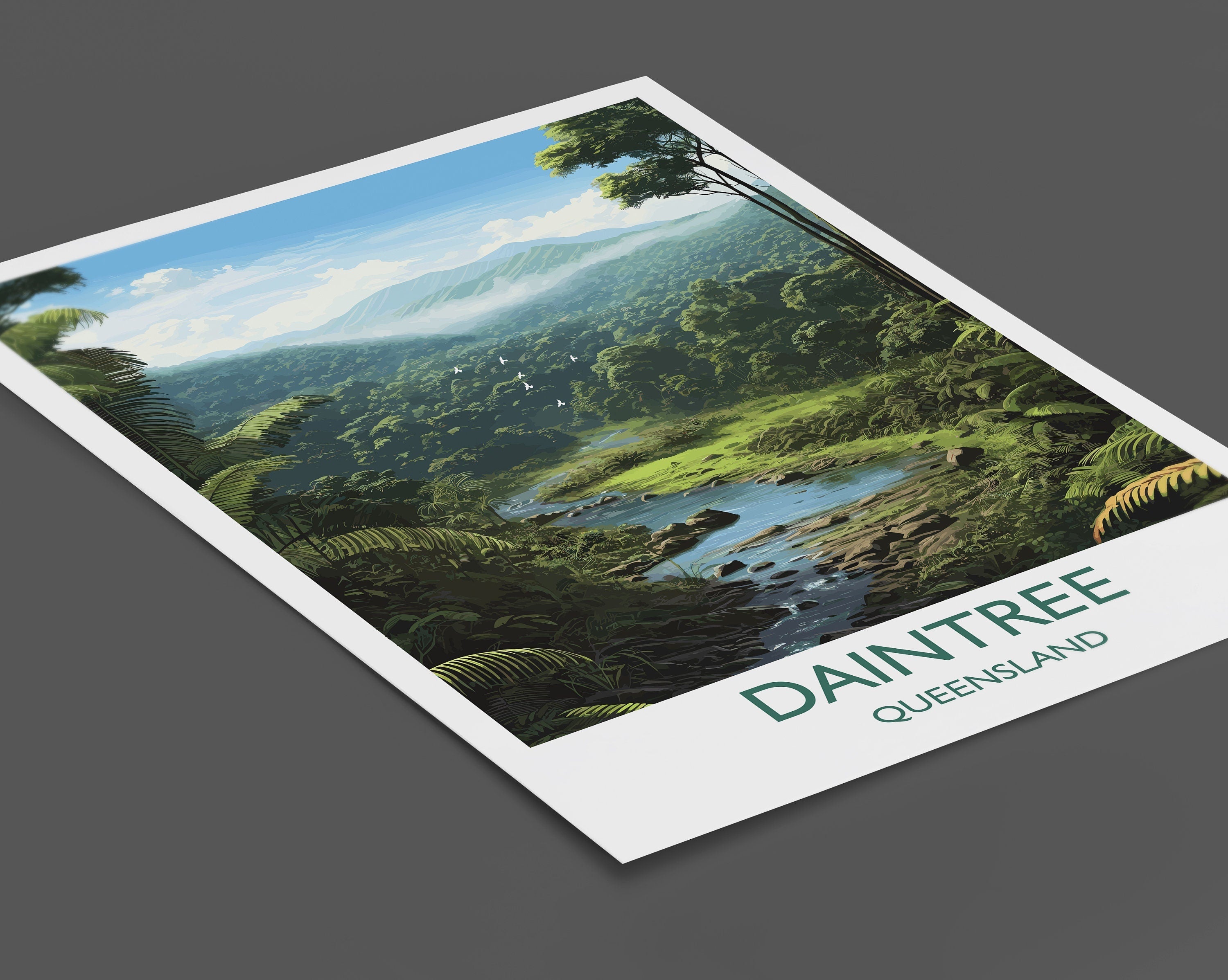 Daintree Poster, Travel Print of Daintree Rainforest, Queensland, Australia, Travel Gift NQ Media Designs