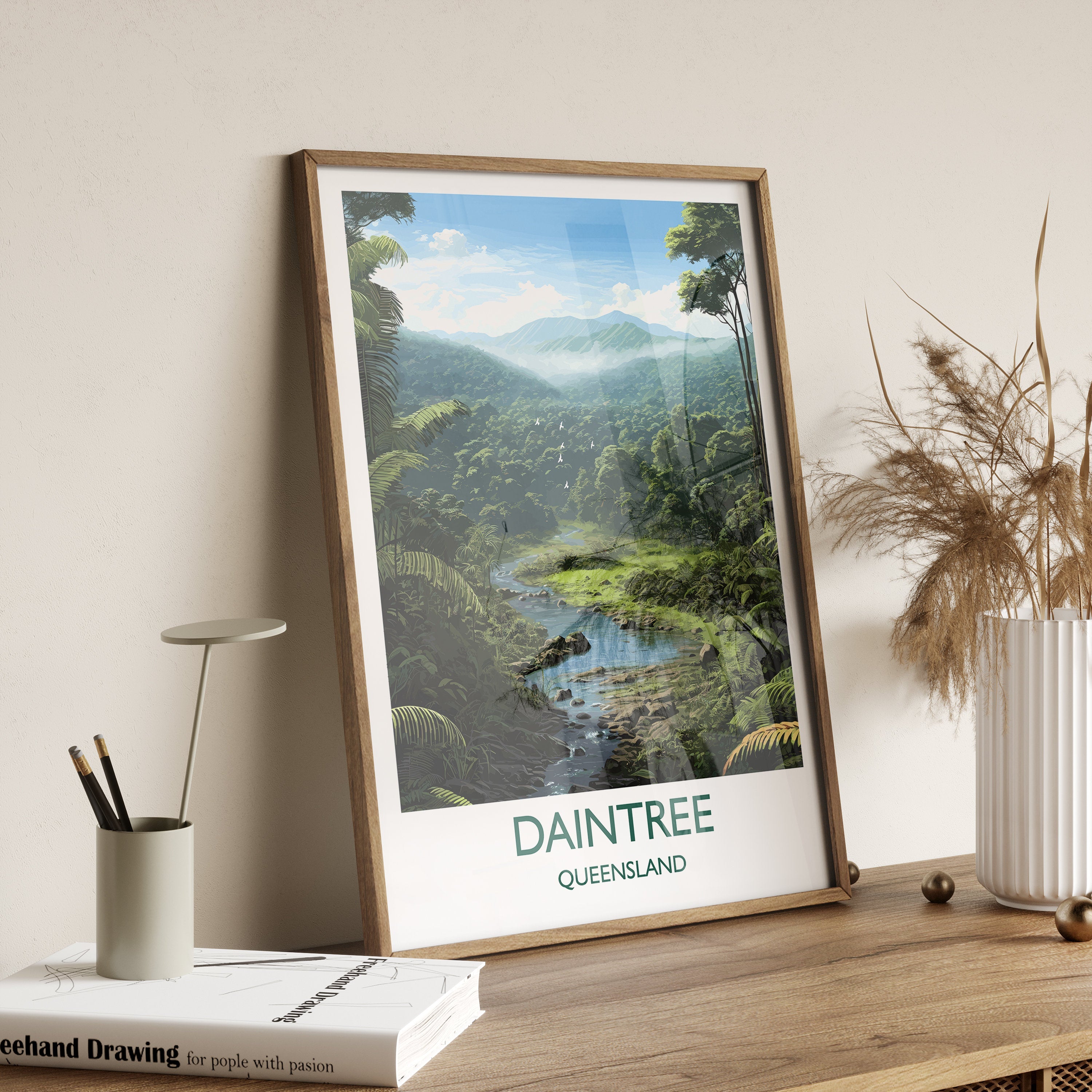 Daintree Poster, Travel Print of Daintree Rainforest, Queensland, Australia, Travel Gift NQ Media Designs