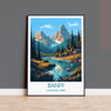 Banff Poster, Travel Print of Banff National Park, Canada, Travel Gift NQ Media Designs