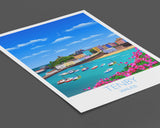 Tenby Travel Print of Tenby, Wales Poster, Wales, Tenby Travel Gift NQ Media Designs