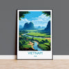 Vietnam Travel Print, Travel Poster of Vietnam, Asia, Vietnam Art, Vietnam Gift, Wall Art Print NQ Media Designs