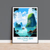 Ha Long Bay Travel Print, Travel Poster of Ha Long Bay, Vietnam, Asia, Ha Long Bay Gift, Vietnam Gift, Wall Art Print