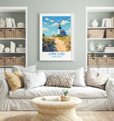 Cape Cod Poster, Travel Print of Cape Cod, Massachusetts, USA, Travel Gift NQ Media Designs