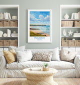 Polzeath Travel Poster, Travel Print of Polzeath, England, Cornwall Art, Cornwall Gift, Wall Art Print NQ Media Designs