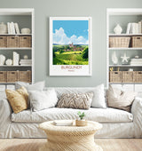 Burgundy Poster, Travel Print of Burgundy, Wine Region, France, Europe, Travel Gift NQ Media Designs