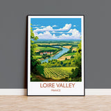 Loire Valley Poster, Travel Print of Loire Valley, Wine Region, France, Europe, Travel Gift NQ Media Designs