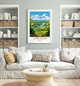 Loire Valley Poster, Travel Print of Loire Valley, Wine Region, France, Europe, Travel Gift NQ Media Designs