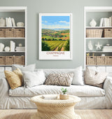 Champagne Poster, Travel Print of Champagne, Wine Region, France, Europe, Travel Gift NQ Media Designs