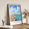 Casablanca Travel Print, Travel Poster of Casablanca, Morocco, Casablanca Art, Casablanca Gift, Wall Art Print