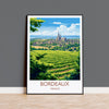 Bordeaux Poster, Travel Print of Bordeaux, Wine Region, France, Europe, Travel Gift NQ Media Designs