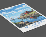 Nova Scotia Poster, Travel Print of Nova Scotia, Canada, Travel Gift NQ Media Designs