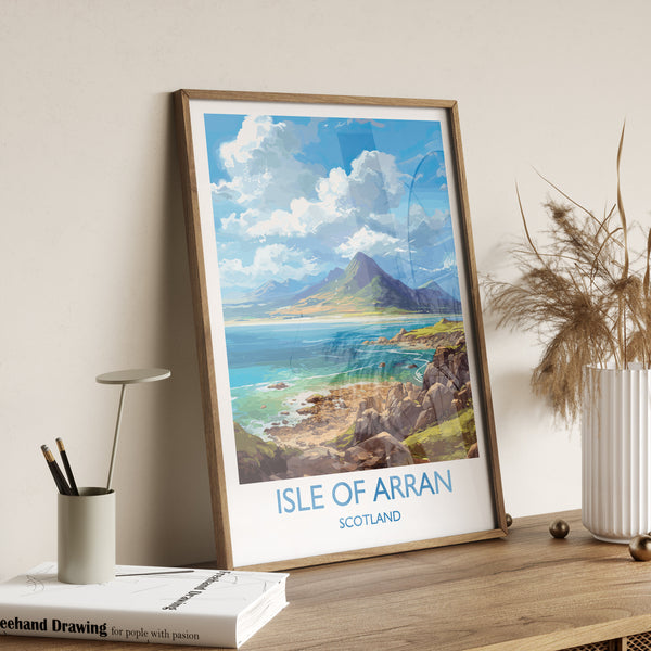 Isle of Arran Poster, Travel Print of Isle of Arran, Scotland, UK, Travel Gift