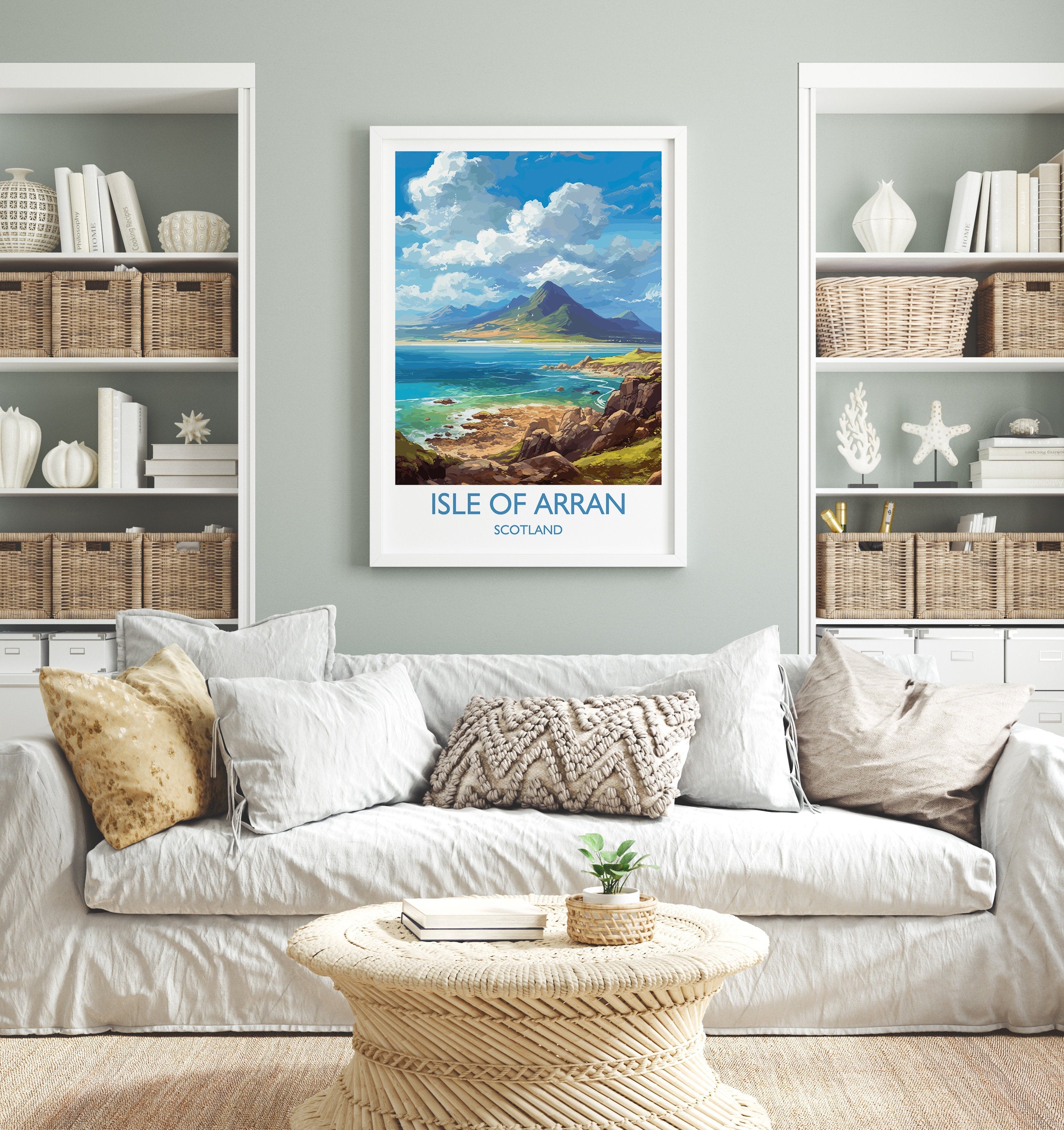Isle of Arran Poster, Travel Print of Isle of Arran, Scotland, UK, Travel Gift NQ Media Designs
