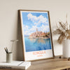 Korcula Travel Print, Travel Poster of Korcula, Croatia, Korcula Art, Korcula Gift, Wall Art Print