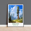 Sequoia Poster, Travel Print of Sequoia National Park, California, USA, Sequoia Travel Gift NQ Media Designs