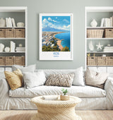 Kos Travel Print, Travel Poster of Kos, Greece Gift, Greek Islands Art, Kos Gift, Wall Art Print NQ Media Designs