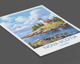 Nova Scotia Print, Travel Poster of Nova Scotia, Nova Scotia Gift, Canada, Travel Gift NQ Media Designs