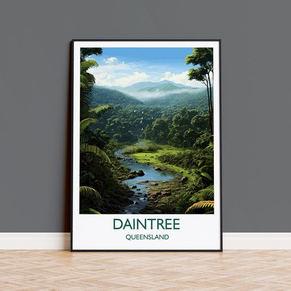 Daintree Poster, Travel Print of Daintree Rainforest, Queensland, Australia, Travel Gift