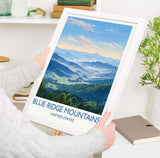 Blue Ridge Mountains Poster, Travel Print of Blue Ridge Mountains, Appalachian Mountains, USA, Travel Gift NQ Media Designs