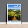 Martha's Vineyard Poster, Travel Print of Martha's Vineyard, Massachusetts, USA, Travel Gift NQ Media Designs